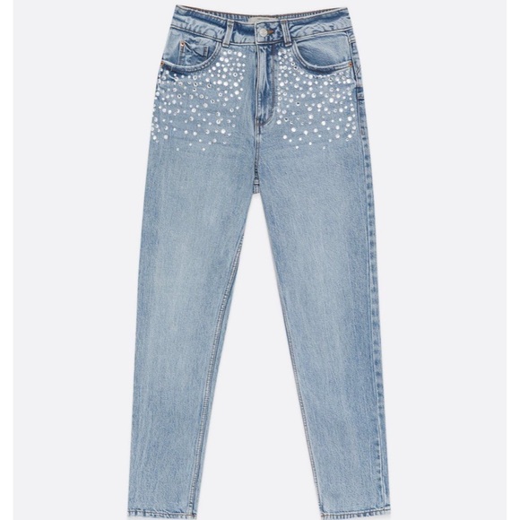 BNWT Gem Studded Mom Jeans. - Picture 2 of 2